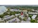 Aerial view of the community showcasing the complex layout, lush greenery, and proximity to the waterfront at 130 River Landing Dr # 9104, Charleston, SC 29492