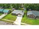Aerial view of a home showcasing a well-kept lawn and neighborhood setting at 1304 Pinyon Pine Dr, Ladson, SC 29456
