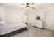 Bedroom featuring neutral carpet, ceiling fan and ample natural light at 1309 Belgian Draft Dr, Mount Pleasant, SC 29466