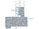Detailed floor plan of the first floor showing living areas, bedrooms, kitchen and other rooms at 1384 Tibwin Rd, McClellanville, SC 29458