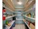 Organized pantry with ample shelving for all your storage needs at 1384 Tibwin Rd, McClellanville, SC 29458