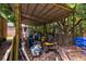 Spacious covered storage area, perfect for storing equipment and outdoor essentials at 1384 Tibwin Rd, McClellanville, SC 29458