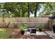 Private patio with stylish outdoor furniture and lush greenery creating a relaxing outdoor space at 1417 Downing St, Charleston, SC 29407