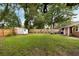 Spacious backyard with a storage shed, providing a serene and private outdoor retreat at 1417 Downing St, Charleston, SC 29407