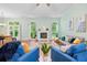 Spacious living room with fireplace, hardwood floors, modern decor and natural light at 170 Danzid Dr, Summerville, SC 29483