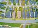 Aerial view of the property showcases the home with a well-kept yard in a neighborhood setting at 176 Midtown Ave, Summerville, SC 29486