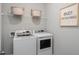 Well-equipped laundry room featuring modern appliances and stylish decor at 177 Threaded Fern St, Summerville, SC 29485