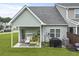 A well-maintained backyard features a covered patio, grill, and green lawn at 192 Buchanan Cir, Goose Creek, SC 29445
