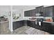 Contemporary kitchen with dark cabinetry, granite countertops and stainless appliances at 192 Buchanan Cir, Goose Creek, SC 29445