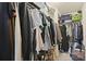 Walk-in closet with clothes neatly hung, stacked shoes, and shelving at 192 Buchanan Cir, Goose Creek, SC 29445
