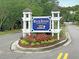 Welcoming community sign for Rivertowne on the Wando with colorful flowers at 2632 Alderly Ln, Mount Pleasant, SC 29466