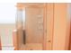 Enclosed shower with a clear glass door at 303 Citation Way, Moncks Corner, SC 29461
