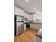 Kitchen with stainless steel refrigerator and appliances at 31 W 9Th St, Folly Beach, SC 29439