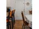Kitchen with breakfast bar that flows into the dining room seating at 31 W 9Th St, Folly Beach, SC 29439