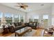 Bright living room showcasing comfortable seating and a lovely coastal view at 31 W 9Th St, Folly Beach, SC 29439