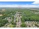 Aerial view showcasing home's location within a lush, established neighborhood at 3486 Ashwycke St, Mount Pleasant, SC 29466