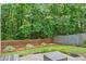 Landscaped backyard features mature trees, green grass, and a wood fence at 3486 Ashwycke St, Mount Pleasant, SC 29466