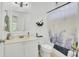 Compact bathroom featuring a shower-tub combo, toilet, and vanity with mirror at 4209 Wildwood Lndg, Charleston, SC 29420