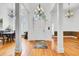Elegant foyer with high ceilings, hardwood floors, and a chandelier, creating a grand entrance at 4209 Wildwood Lndg, Charleston, SC 29420
