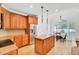 Bright kitchen area with stainless steel refrigerator and stove and granite countertops at 4209 Wildwood Lndg, Charleston, SC 29420