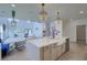 Open-concept kitchen with kitchen island at 4374 Cotton Flat Rd, Summerville, SC 29485