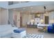 Open floor plan with modern kitchen, dining, and living areas, featuring high ceilings and contemporary design at 4374 Cotton Flat Rd, Summerville, SC 29485