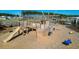 Playground with wood play structure offers children a fun and adventurous recreational space at 4374 Cotton Flat Rd, Summerville, SC 29485