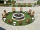 Cozy fire pit surrounded by Adirondack chairs, creating an inviting space for outdoor gatherings and relaxation at 5802 Palmetto Dr # B314, Isle of Palms, SC 29451