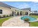 Beautiful pool and patio perfect for entertaining or relaxing in the sun with a covered outdoor space at 703 Blueway Ave, Summerville, SC 29486