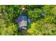 Overhead view of a home with lush landscaping and a well-maintained lawn at 802 Robert E. Lee Blvd, Charleston, SC 29412