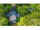 An aerial of a home on a verdant lot, showcasing the tree coverage at 802 Robert E. Lee Blvd, Charleston, SC 29412