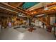 Spacious garage offering ample storage, high ceilings and a designated workout area at 802 Robert E. Lee Blvd, Charleston, SC 29412
