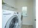 Convenient laundry room with modern washer and dryer at 9710 Table Mountain Ln, Ladson, SC 29456