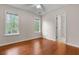 Bedroom featuring hardwood floors and multiple windows for lots of light at 100 Dacs Ln, Summerville, SC 29483