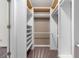 Large walk-in closet featuring custom shelving and ample storage space at 100 Dacs Ln, Summerville, SC 29483