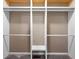 Well-organized closet with shelves and hanging rods at 100 Dacs Ln, Summerville, SC 29483