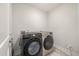 Modern laundry room showcasing front-load washer and dryer at 1000 Retreat Ave, Moncks Corner, SC 29461