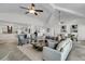 Expansive living area features high ceilings and an open layout perfect for entertaining at 1085 Harts Bluff Rd, Wadmalaw Island, SC 29487