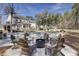 Cozy backyard firepit with comfortable seating, perfect for outdoor entertaining at 1098 Reserve Ln, Awendaw, SC 29429