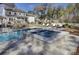Pool and spa, outdoor seating areas with backyard view of the home at 1098 Reserve Ln, Awendaw, SC 29429