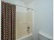 Bathroom with shower and tub combination, polka dot shower curtain, and toilet at 120 Greenhill Pastures, Summerville, SC 29483