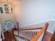 Bright foyer featuring hardwood floors, chandelier, staircase, and an inviting front door with stained glass at 120 Greenhill Pastures, Summerville, SC 29483