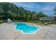 Backyard pool with lounge chairs and a privacy fence at 120 Greenhill Pastures, Summerville, SC 29483