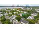 Gorgeous aerial view showcases a home with mature trees, river and port access at 1407 Wando View St, Daniel Island, SC 29492