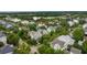 Beautiful aerial shot of a home nestled in a lush, green neighborhood at 1407 Wando View St, Daniel Island, SC 29492