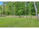 Expansive backyard with a well-maintained lawn and a sturdy wooden fence, providing privacy and security at 141 Lagoona Dr, Summerville, SC 29483