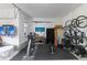 Organized garage space with athletic equipment and storage solutions for an active lifestyle at 1439 Rivers Cotton Rd, Charleston, SC 29412
