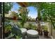 Cozy balcony adorned with plants and patio furniture at 1481 Center Street Extension # 1102, Mount Pleasant, SC 29464
