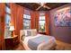 Unique bedroom with floral ceiling, natural light, and picturesque views at 1646 Marsh Harbor Ln, Mount Pleasant, SC 29464