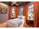 Comfortable bedroom with an intricate ceiling pattern, large windows, and beautiful curtains at 1646 Marsh Harbor Ln, Mount Pleasant, SC 29464